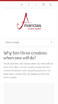 Mobile Screenshot of amandascreativestudios.com